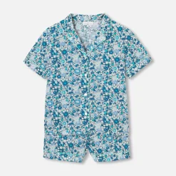 Jacadi Schlafanzüge & Nachthemden>Damen-Kurzer Pyjama aus Liberty-Stoff BLAU/MEHRFARBIG