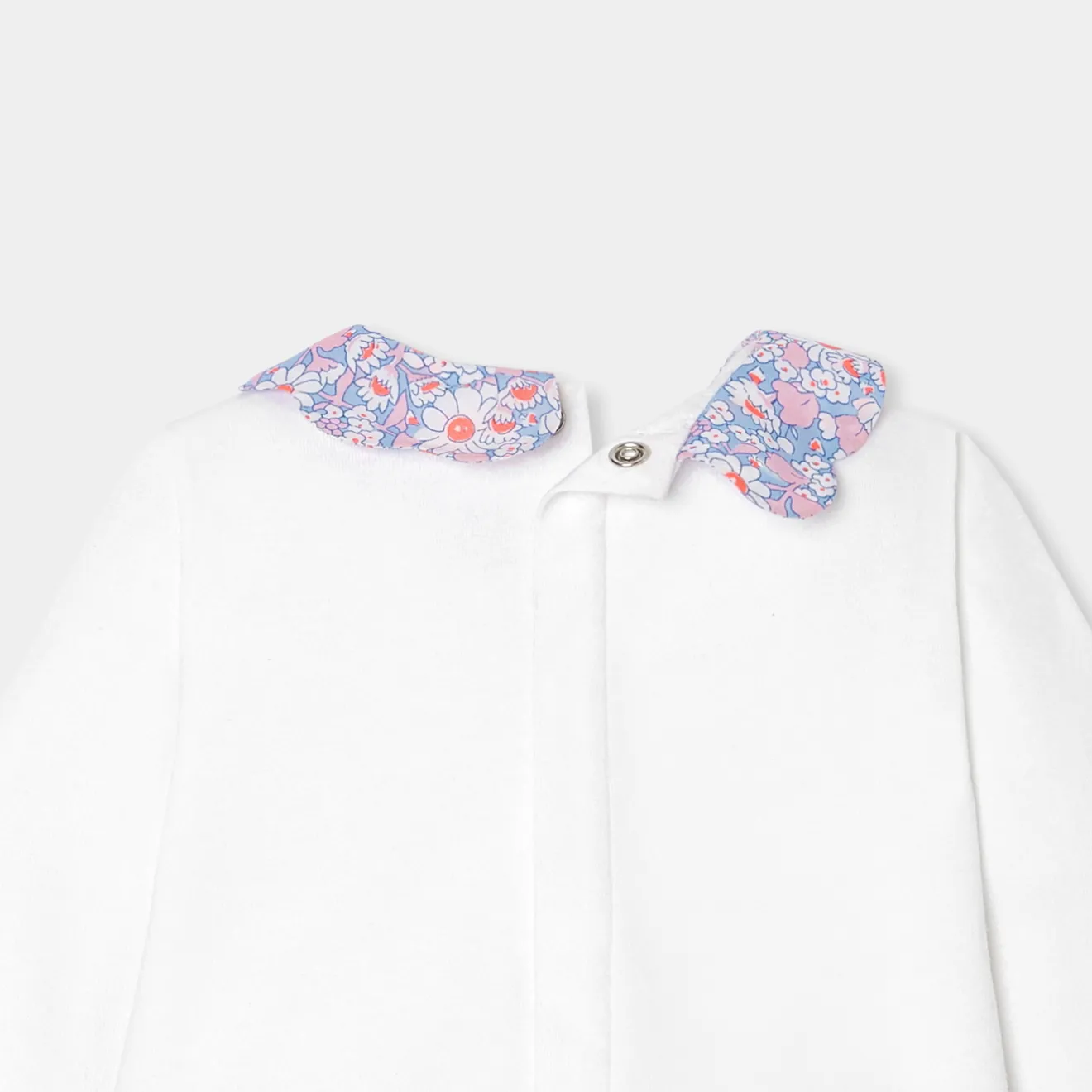 Jacadi Spieler, Latzhosen, Ensembles>Ensemble aus Doppeljersey für Mädchen JACADI WEISS