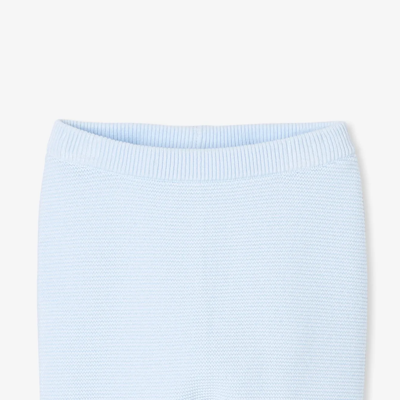 Jacadi Spieler, Latzhosen, Ensembles>Ensemble aus Krausstrick für Jungen HELLBLAU