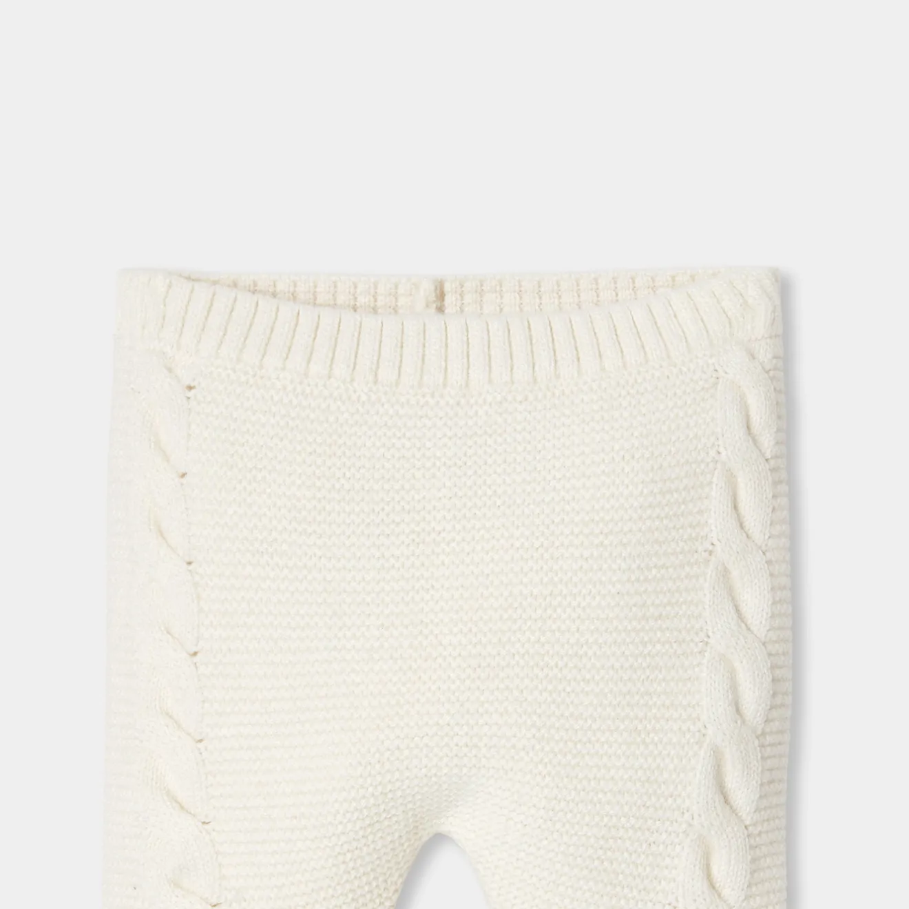 Jacadi Spieler, Latzhosen, Ensembles>Ensemble für Babys aus Strick mit Zopfmuster WEICHES JACADI WEISS