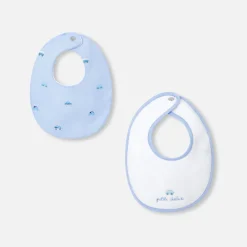 Jacadi Lätzchen Und Mulltücher>2er-Pack Lätzchen aus Frottee WEISS/BLAU