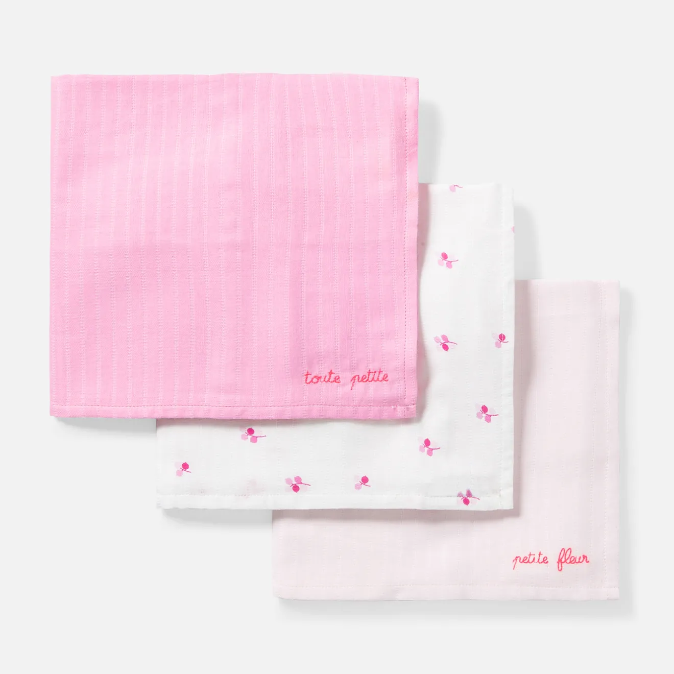 Jacadi Lätzchen Und Mulltücher>3er-Pack Mulltücher ROSA/MEHRFARBIG