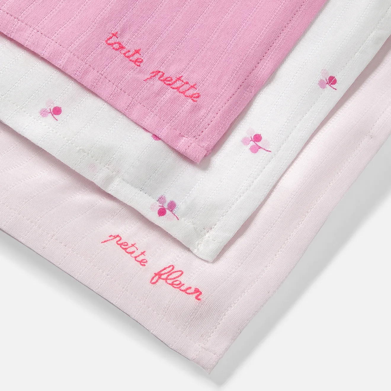 Jacadi Lätzchen Und Mulltücher>3er-Pack Mulltücher ROSA/MEHRFARBIG