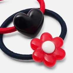 Jacadi Haar-Accessoires|Accessoires>2er-Set Haargummis für Mädchen ROT/MARINEBLAU