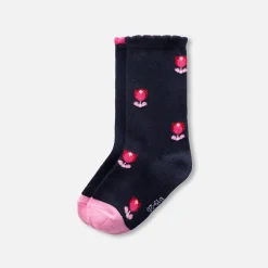 Jacadi Accessoires|Socken, Strumpfhosen Und Stiefelchen>2er-Set hohe Socken Kleinkind Mädchen MARINEBLAU/MEHRFARBIG