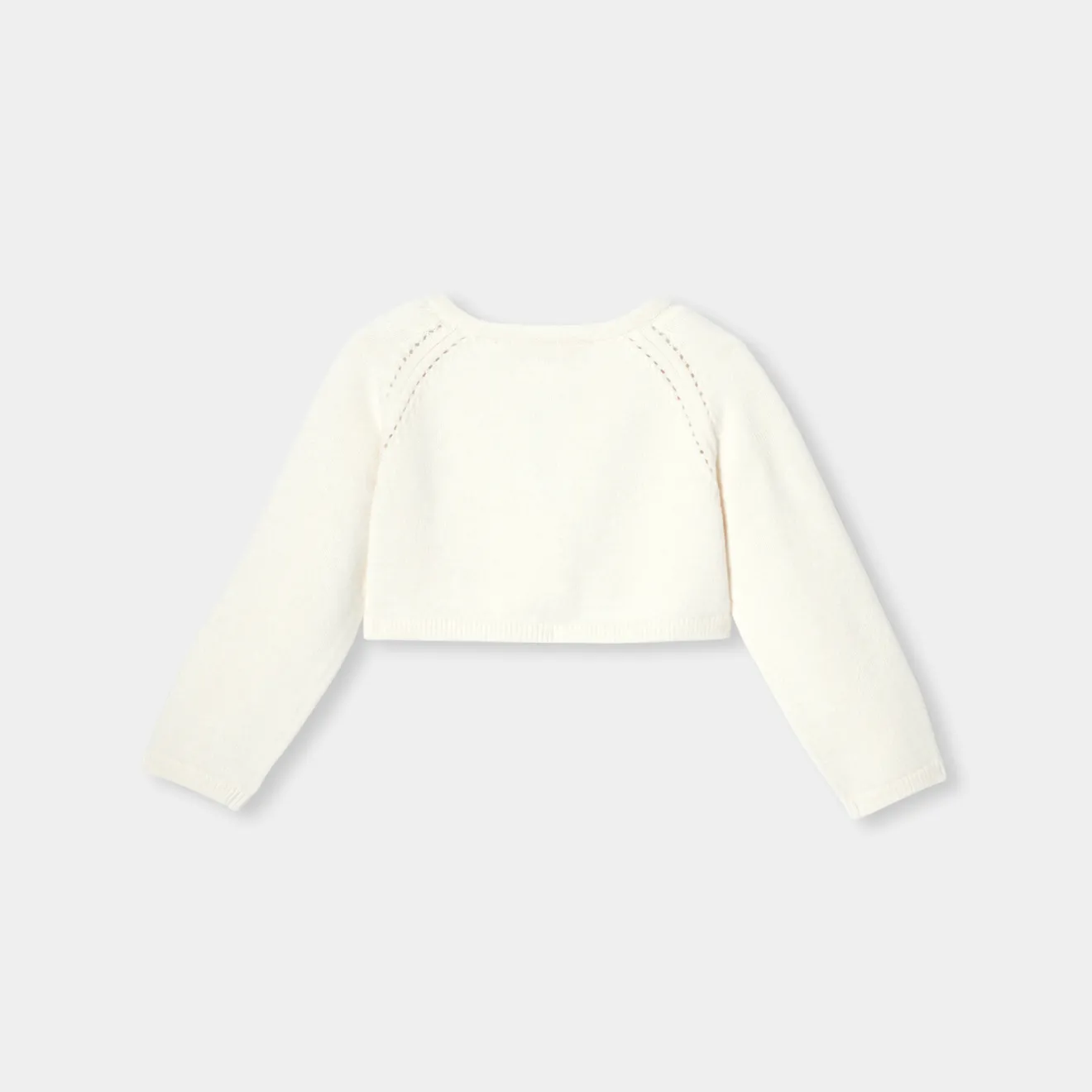 Jacadi Pullover, Sweatshirts, Strickjacken>Festlicher Bolero Kleinkind Mädchen WEICHES JACADI WEISS