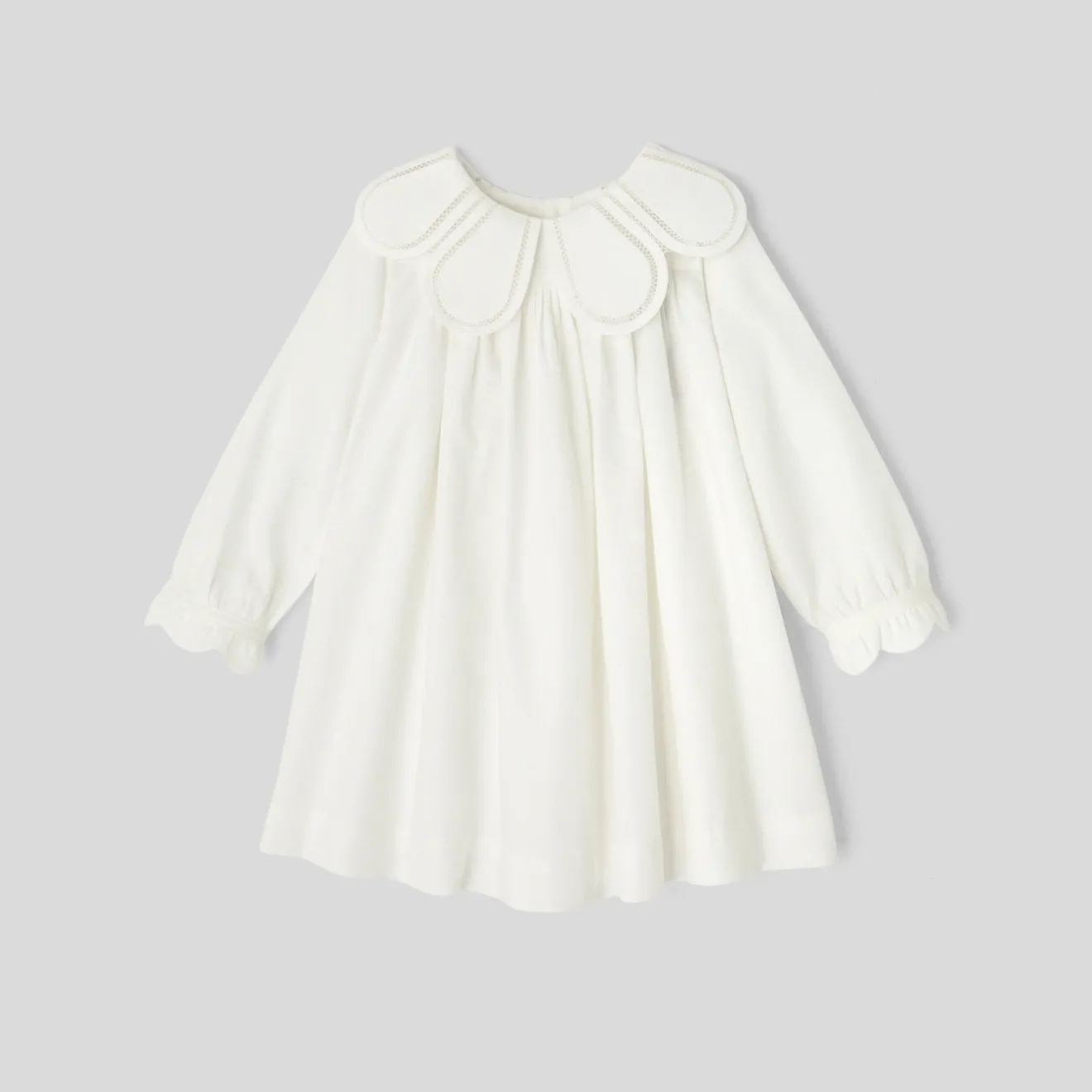 Jacadi Kleider>Festliches Kleid für Mädchen WEICHES JACADI WEISS