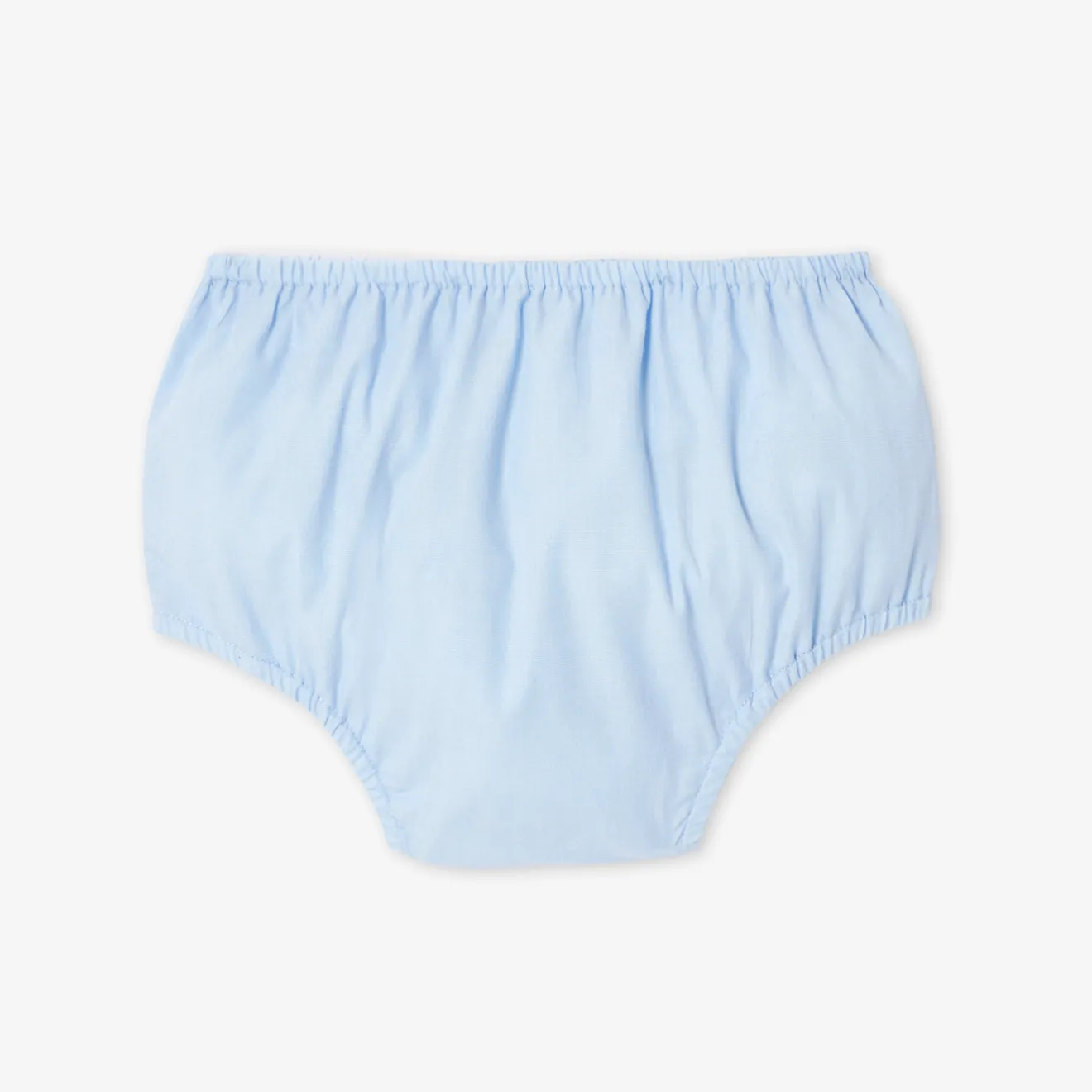 Jacadi Kleider>Fil-à-Fil-Kleid für Mädchen BLAU/WEISS