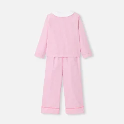 Jacadi Schlafanzüge & Nachthemden>Flanell-Pyjama für Mädchen WEISS/ROSA