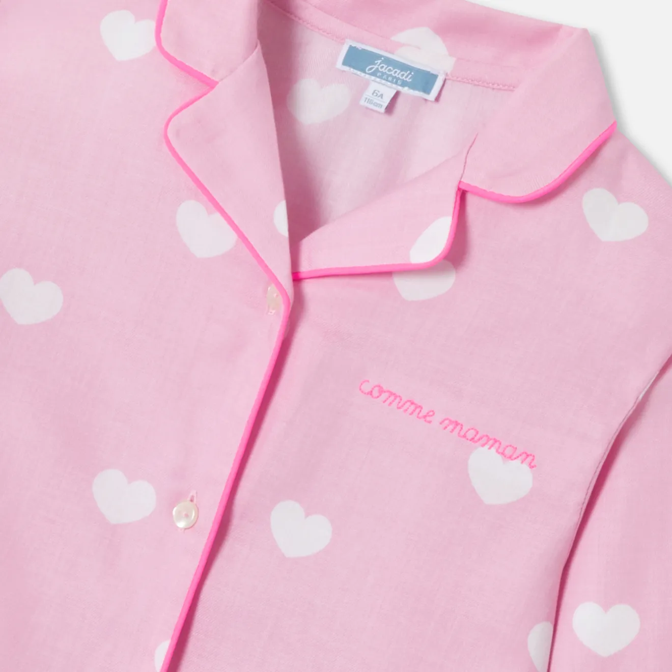 Jacadi Schlafanzüge & Nachthemden>Flanell-Pyjama für Mädchen ROSA