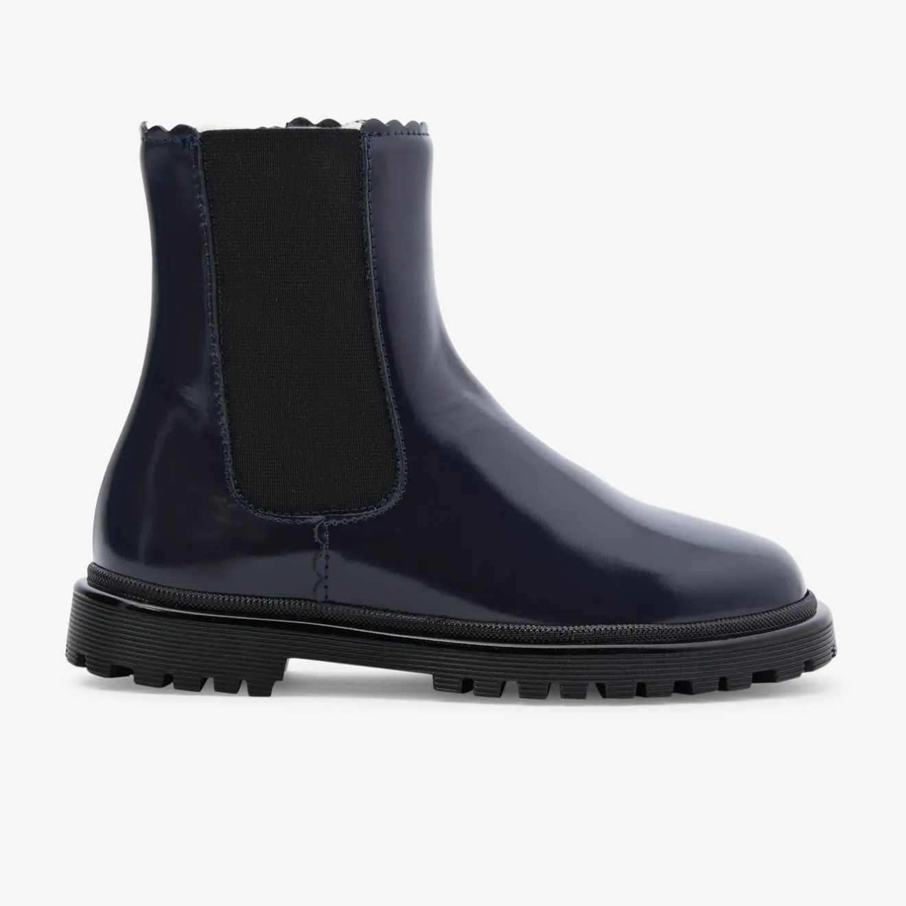 Jacadi Gefütterte Schuhe|Stiefeletten>Gefütterte Chelsea-Boots für Mädchen MARINEBLAU JACADI