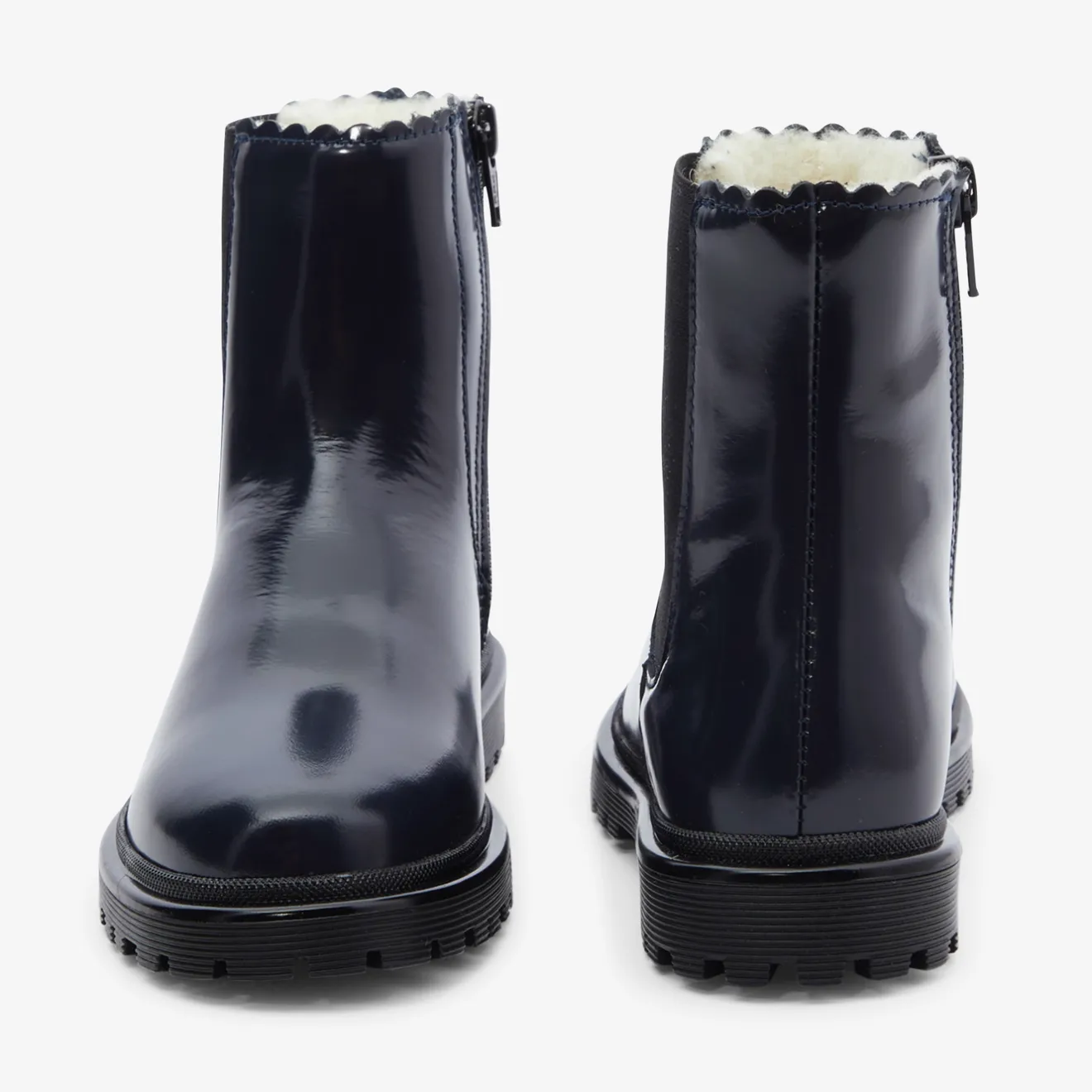 Jacadi Gefütterte Schuhe|Stiefeletten>Gefütterte Chelsea-Boots für Mädchen MARINEBLAU JACADI