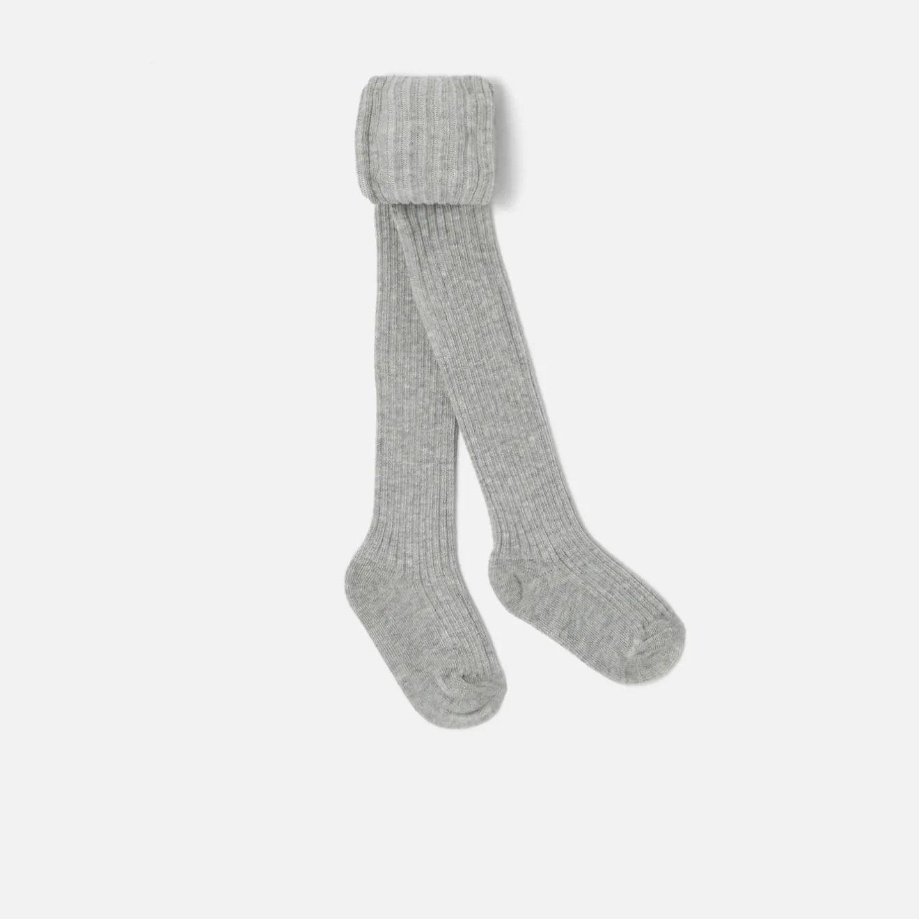 Jacadi Accessoires>Gerippte Strumpfhose GRAU MELIERT HELL JACADI