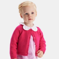 Jacadi Blusen>Gestreifte Bluse Kleinkind Mädchen WEISS/ROSA