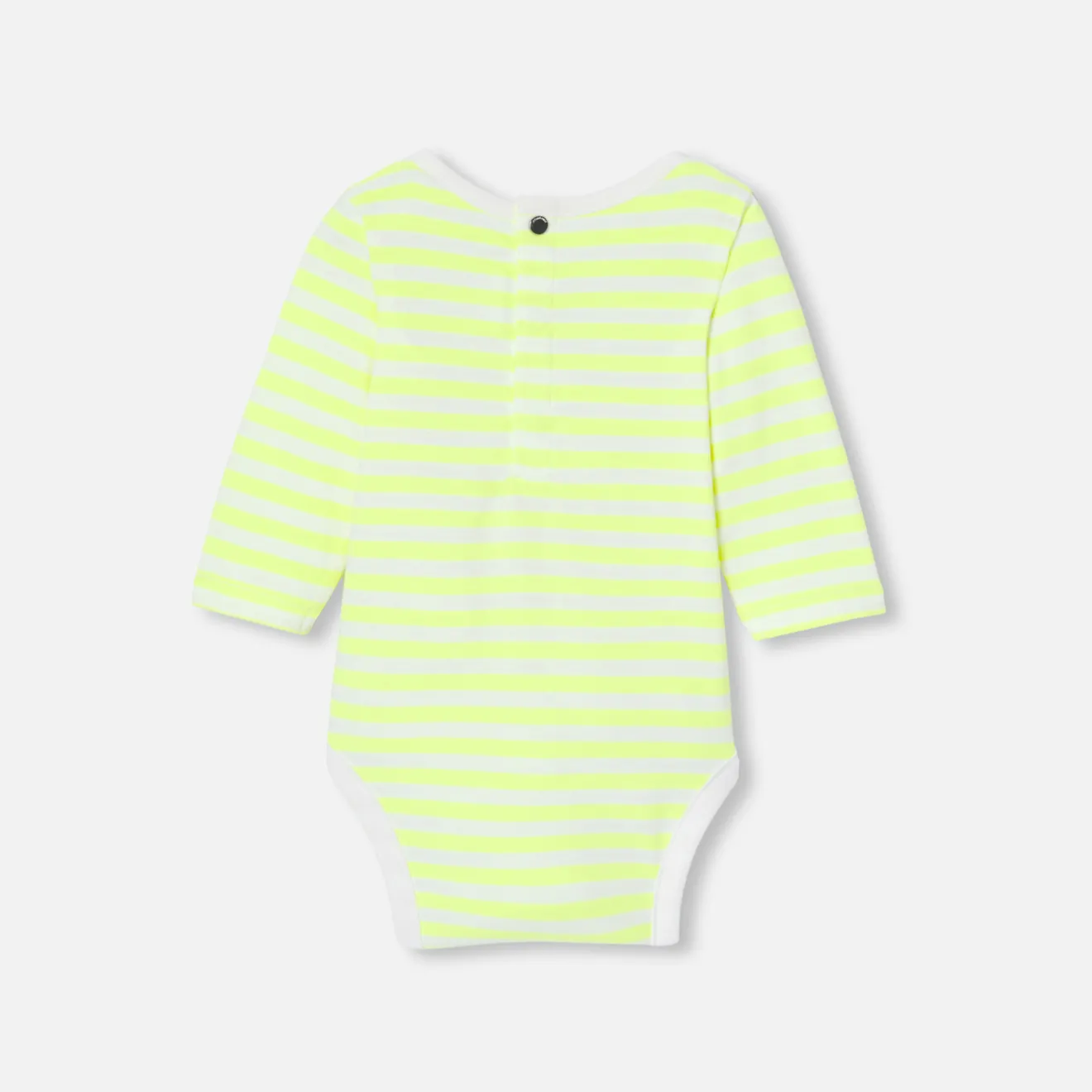 Jacadi Bodies>Gestreifter Body für Babys GELB/WEISS
