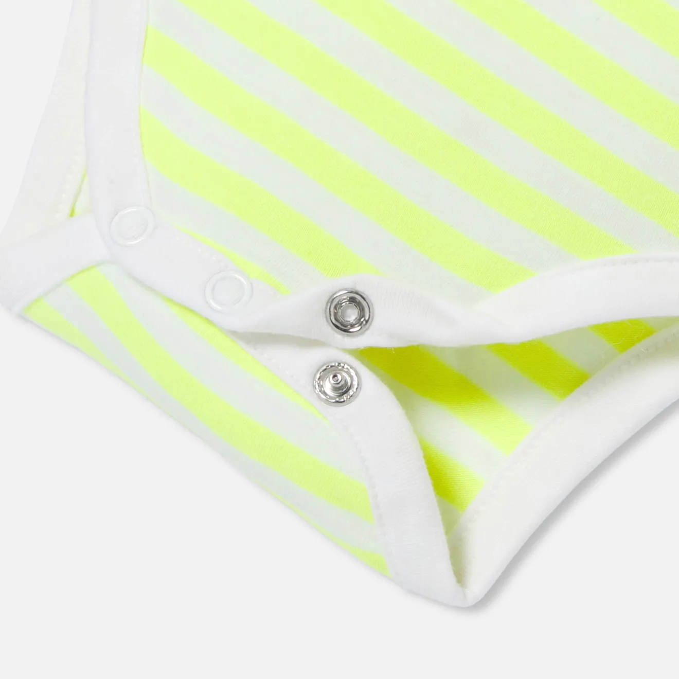 Jacadi Bodies>Gestreifter Body für Babys GELB/WEISS