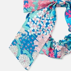 Jacadi Haar-Accessoires|Accessoires>Haargummi aus Liberty-Stoff für Mädchen ROSA/GRÜN