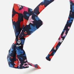 Jacadi Haar-Accessoires|Accessoires>Haarreif aus Liberty-Stoff für Mädchen MARINEBLAU/MEHRFARBIG