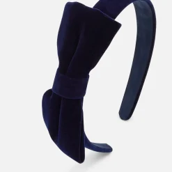 Jacadi Haar-Accessoires|Accessoires>Haarreif mit Samtschleife MARINEBLAU JACADI