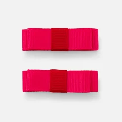 Jacadi Haar-Accessoires|Accessoires>Haarspangen im 2er-Set Kleinkind Mädchen ROSA/ROT