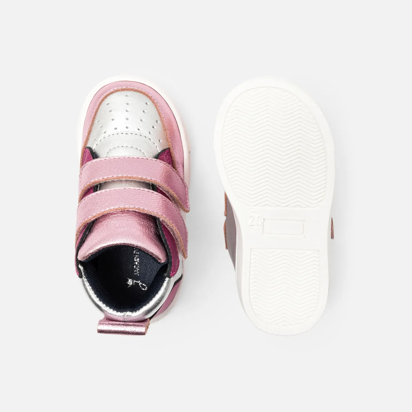Jacadi Sneakers|Schuhe>High-Top-Sneakers für kleine Mädchen SILBER/MEHRFARBIG