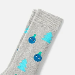 Jacadi Accessoires>Hohe rutschfeste Socken für Jungen GRAU MELIERT HELL JACADI