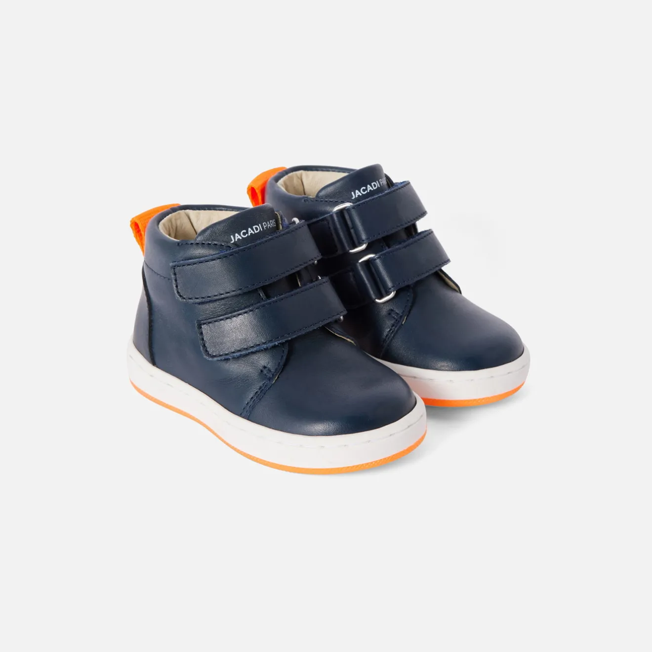 Jacadi Sneakers>Hohe Sneakers aus Glattleder für Jungen MARINEBLAU JACADI