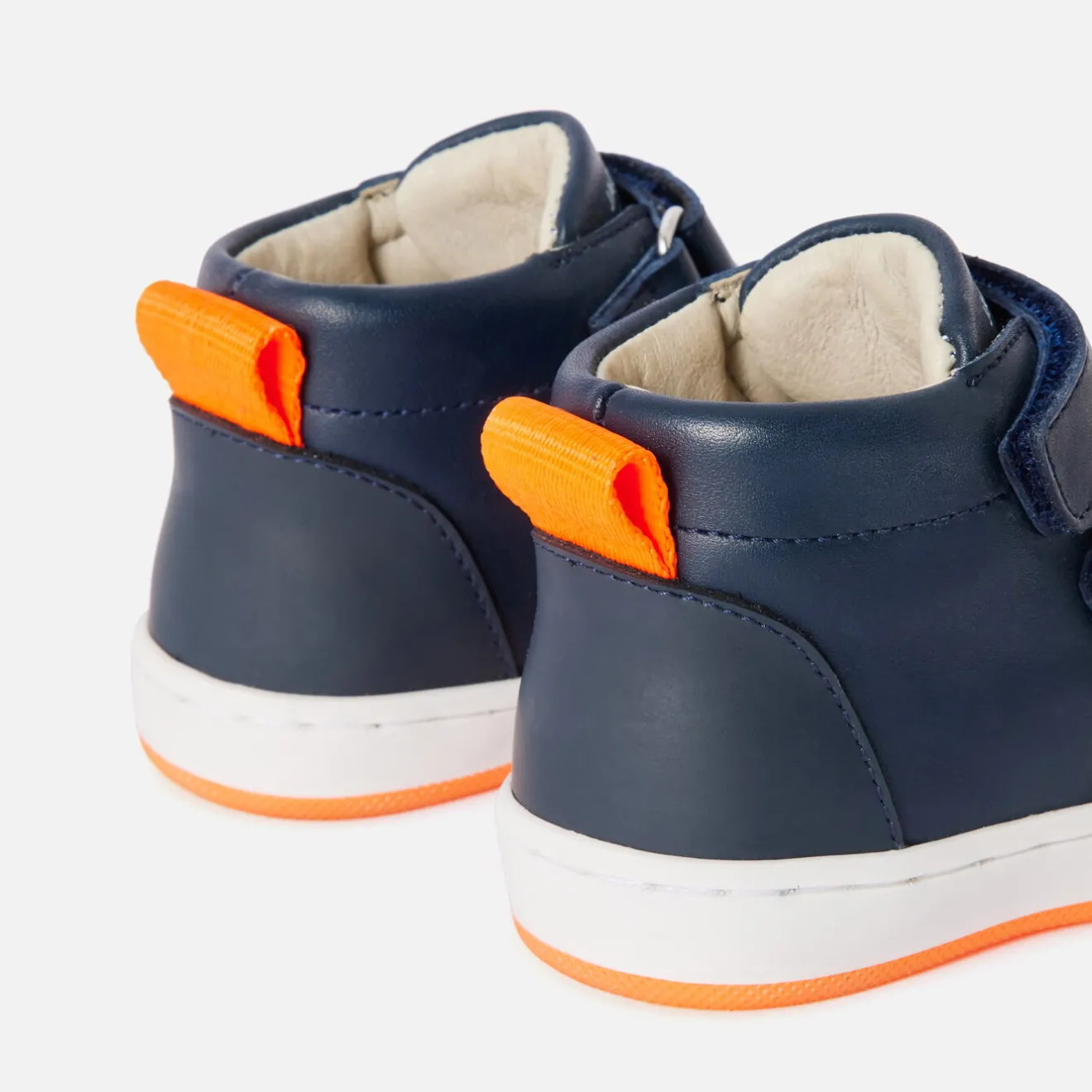Jacadi Sneakers>Hohe Sneakers aus Glattleder für Jungen MARINEBLAU JACADI
