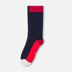 Jacadi Accessoires|Socken Und Stiefelchen>Hohe Socken im 2er-Set für Jungen MARINEBLAU/ROT