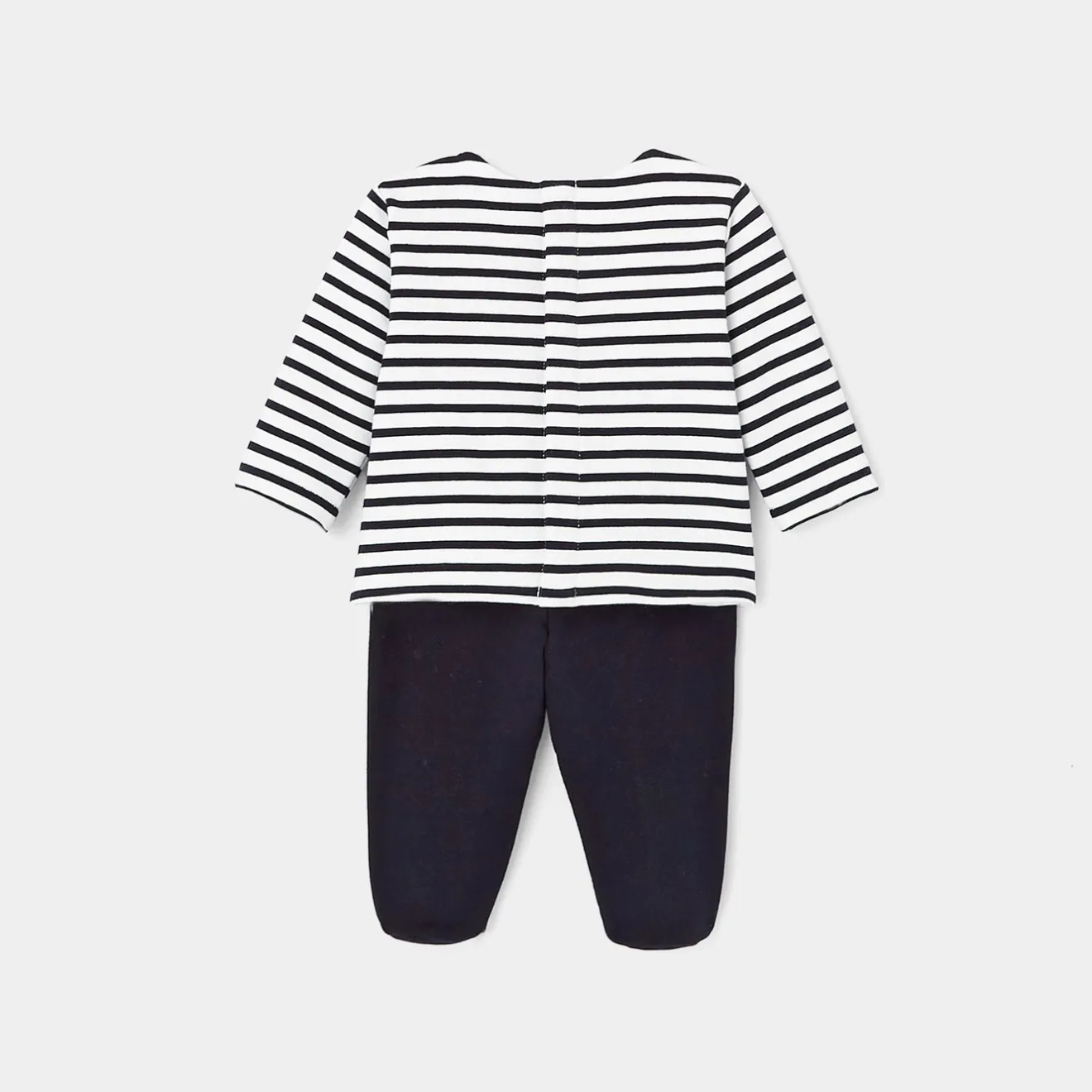 Jacadi Spieler, Latzhosen, Ensembles>Hosen-Ensemble für Jungen MARINEBLAU/WEISS
