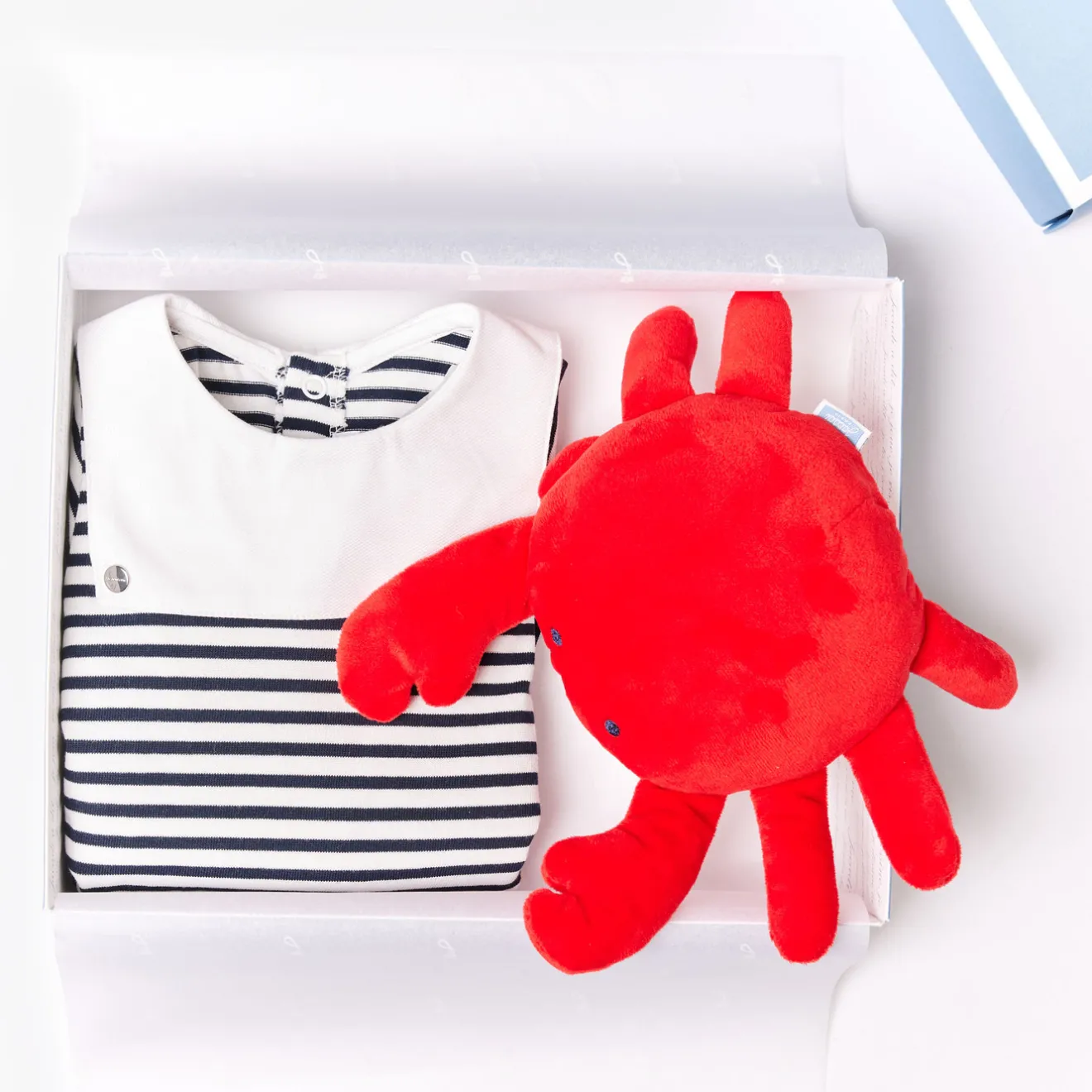 Jacadi Spieler, Latzhosen, Ensembles>Hosen-Ensemble für Jungen MARINEBLAU/WEISS