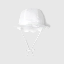 Jacadi Basecaps Und Bobs|Accessoires>Hut mit Festons für Mädchen JACADI WEISS