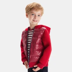 Jacadi Pullover, Sweatshirts, Strickjacken>Jacke aus zwei Materialien für Jungen ROT/BORDEAUX