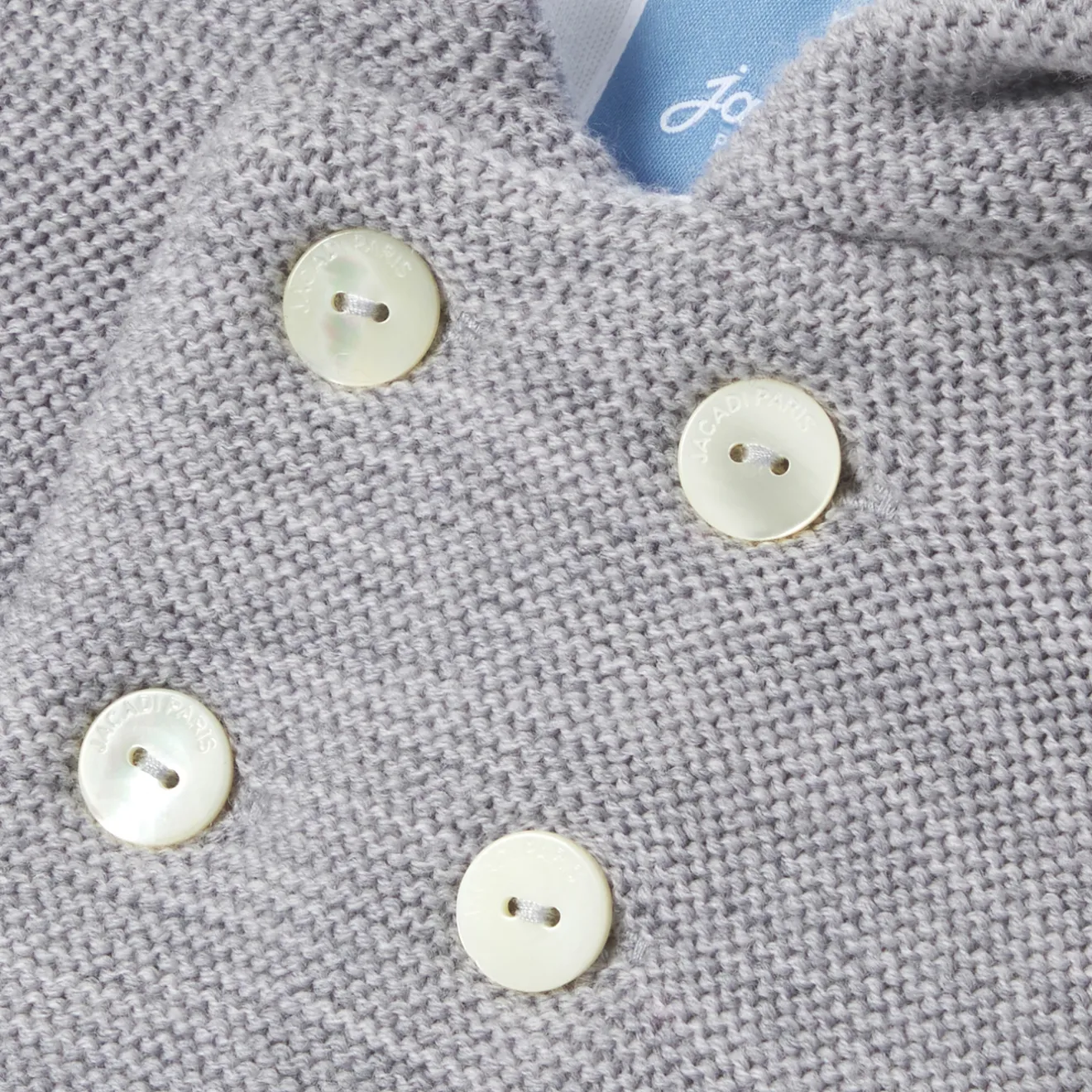 Jacadi Jacken & Mäntel|Jacken & Mäntel>Jacke für Babys aus Strick GRAU MELIERT HELL JACADI