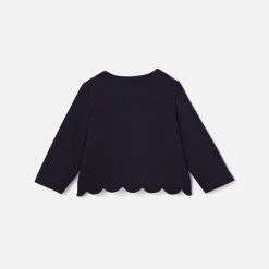 Jacadi Pullover, Sweatshirts, Strickjacken>Jäckchen aus Molton für Mädchen MARINEBLAU JACADI