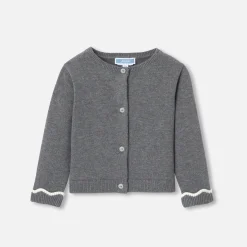 Jacadi Pullover, Sweatshirts, Strickjacken>Jäckchen Kleinkind Mädchen GRAU ANTHRACITE JACADI