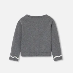 Jacadi Pullover, Sweatshirts, Strickjacken>Jäckchen Kleinkind Mädchen GRAU ANTHRACITE JACADI