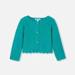Jacadi Pullover, Sweatshirts, Strickjacken>Jäckchen Kleinkind Mädchen SMARAGDGRÜN