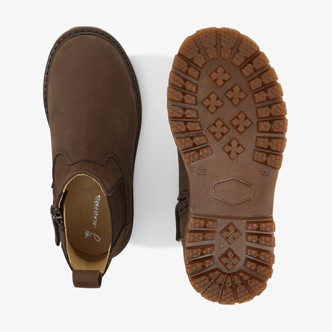 Jacadi Boots>Jungen-Chelsea-Boots BRAUN