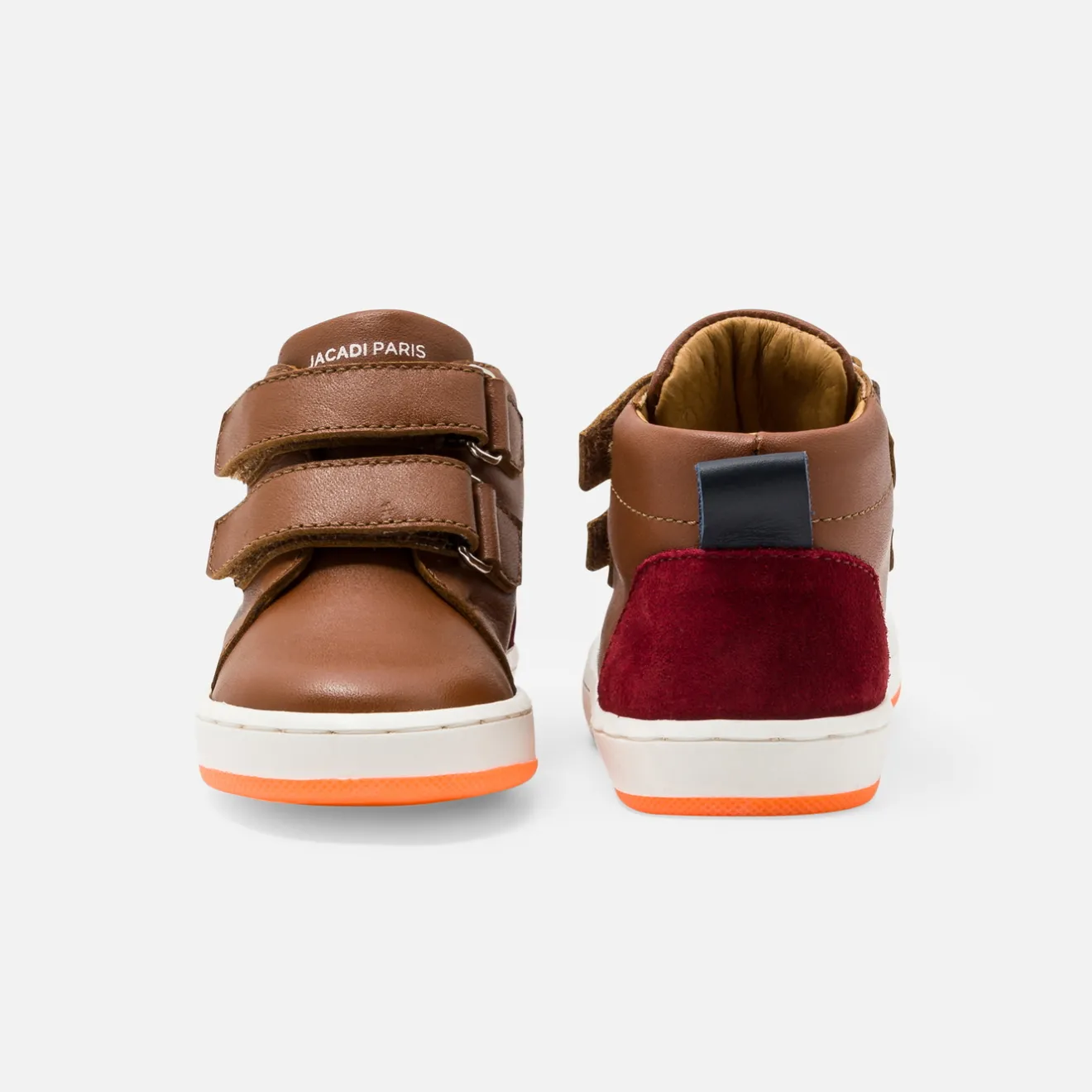 Jacadi Sneakers>Jungen-High-Top-Sneakers aus Glattleder BRAUN