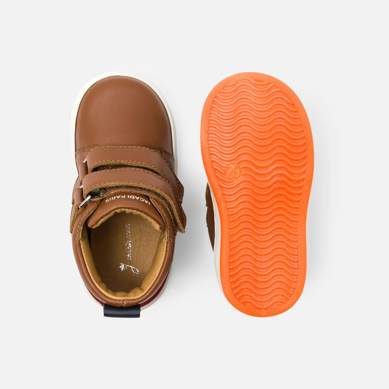 Jacadi Sneakers>Jungen-High-Top-Sneakers aus Glattleder BRAUN