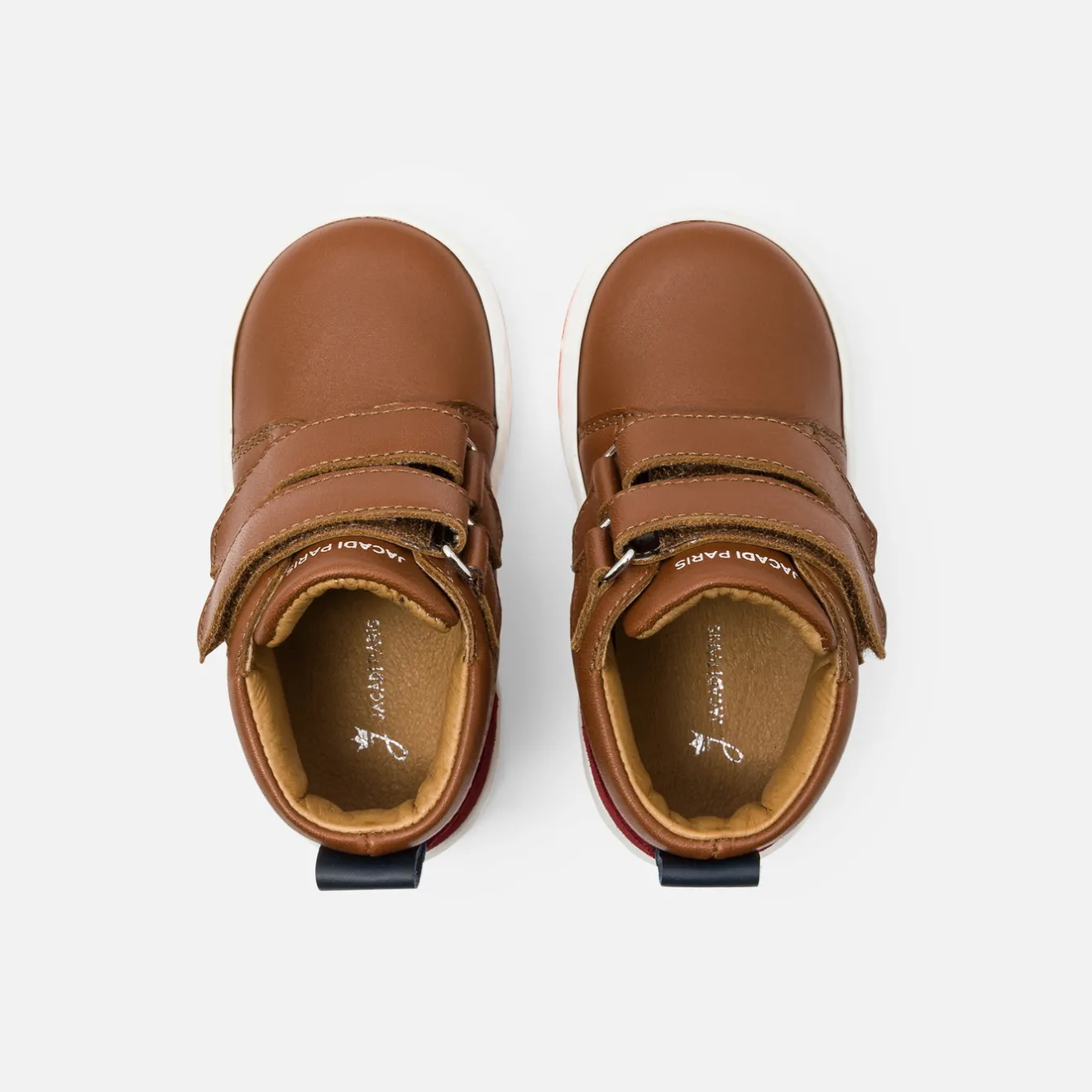 Jacadi Sneakers>Jungen-High-Top-Sneakers aus Glattleder BRAUN