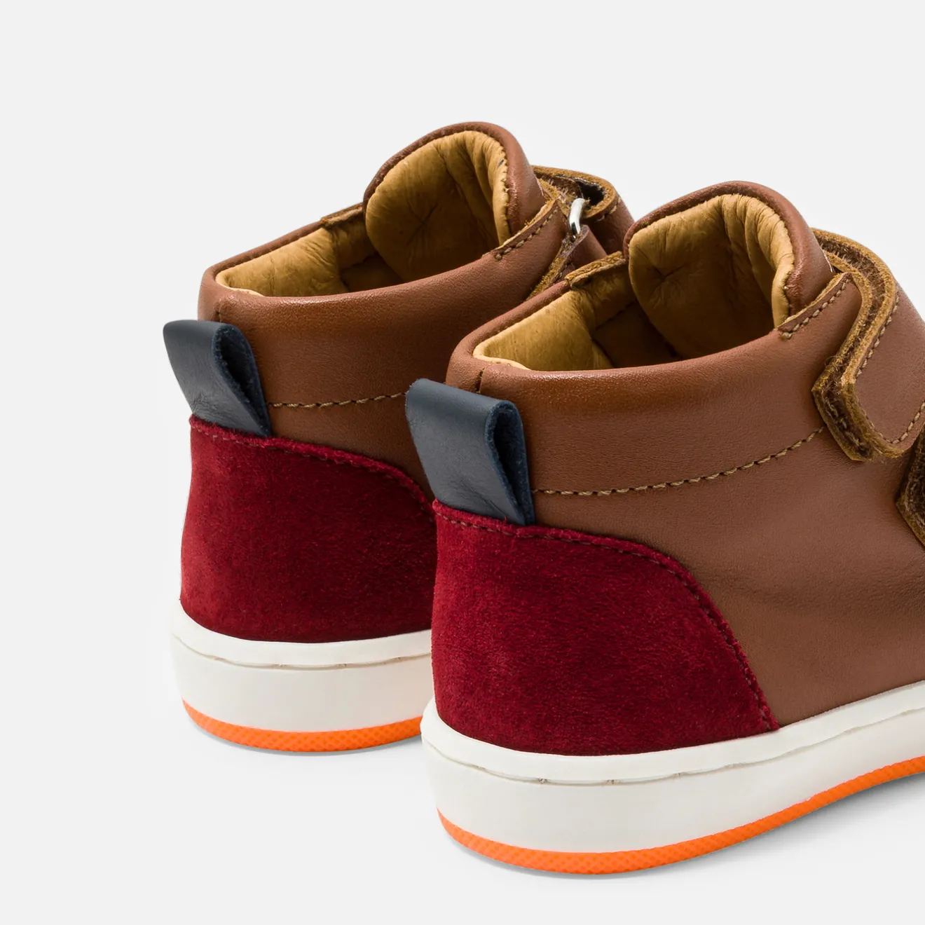 Jacadi Sneakers>Jungen-High-Top-Sneakers aus Glattleder BRAUN