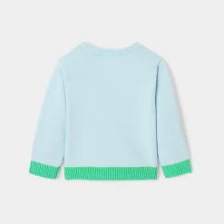 Jacadi Pullover, Sweatshirts, Strickjacken>Jungen-Pullover aus Bio-Baumwolle EISBLAU