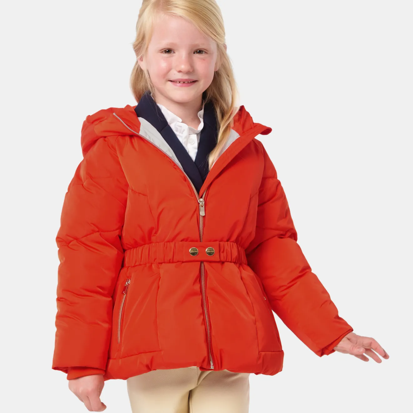 Jacadi Jacken & Mäntel>Kinderanorak für Mädchen LEBENDIGES ORANGE
