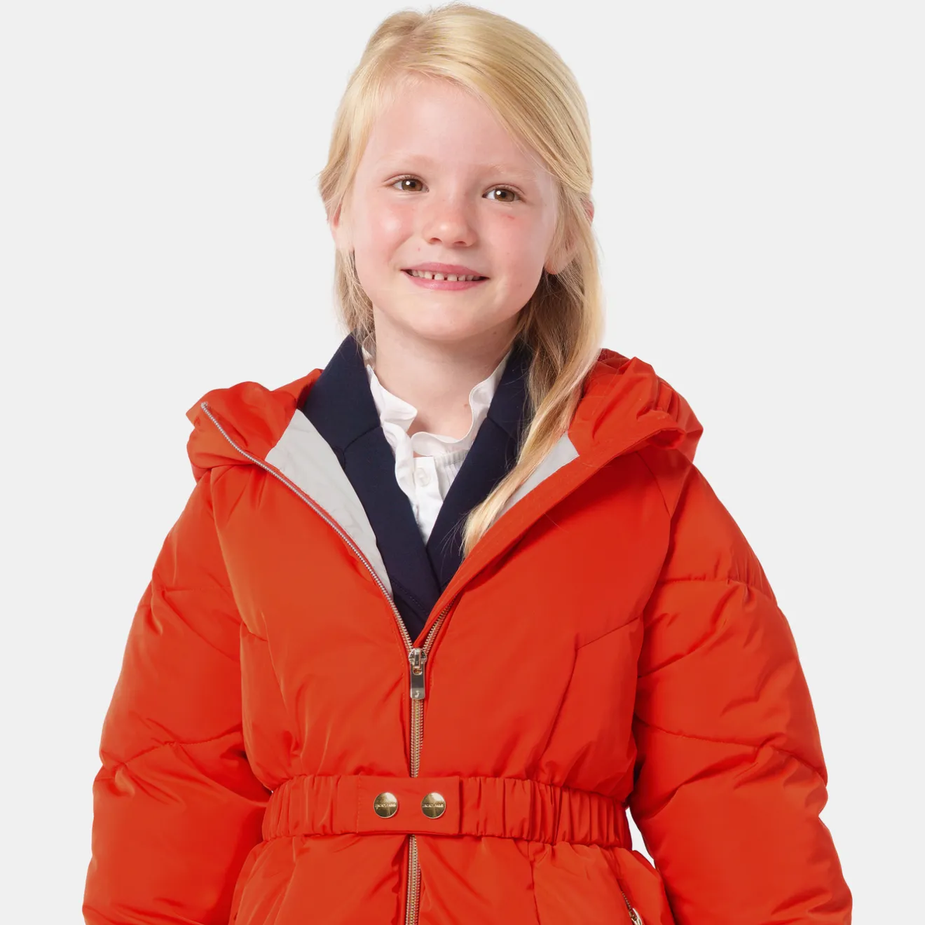 Jacadi Jacken & Mäntel>Kinderanorak für Mädchen LEBENDIGES ORANGE