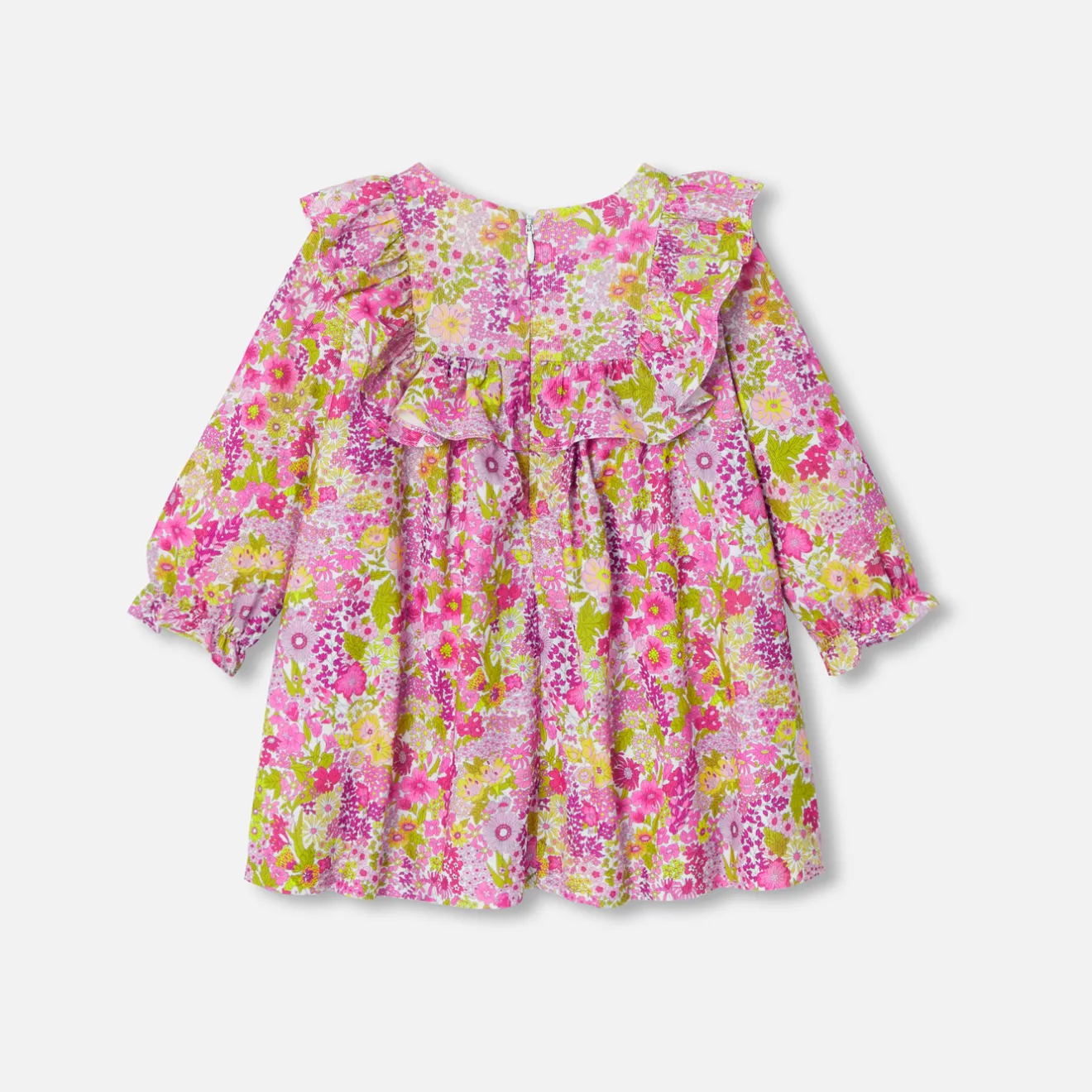 Jacadi Kleider>Kleid aus Liberty-Samtstoff Kleinkind Mädchen WEISS/MEHRFARBIG