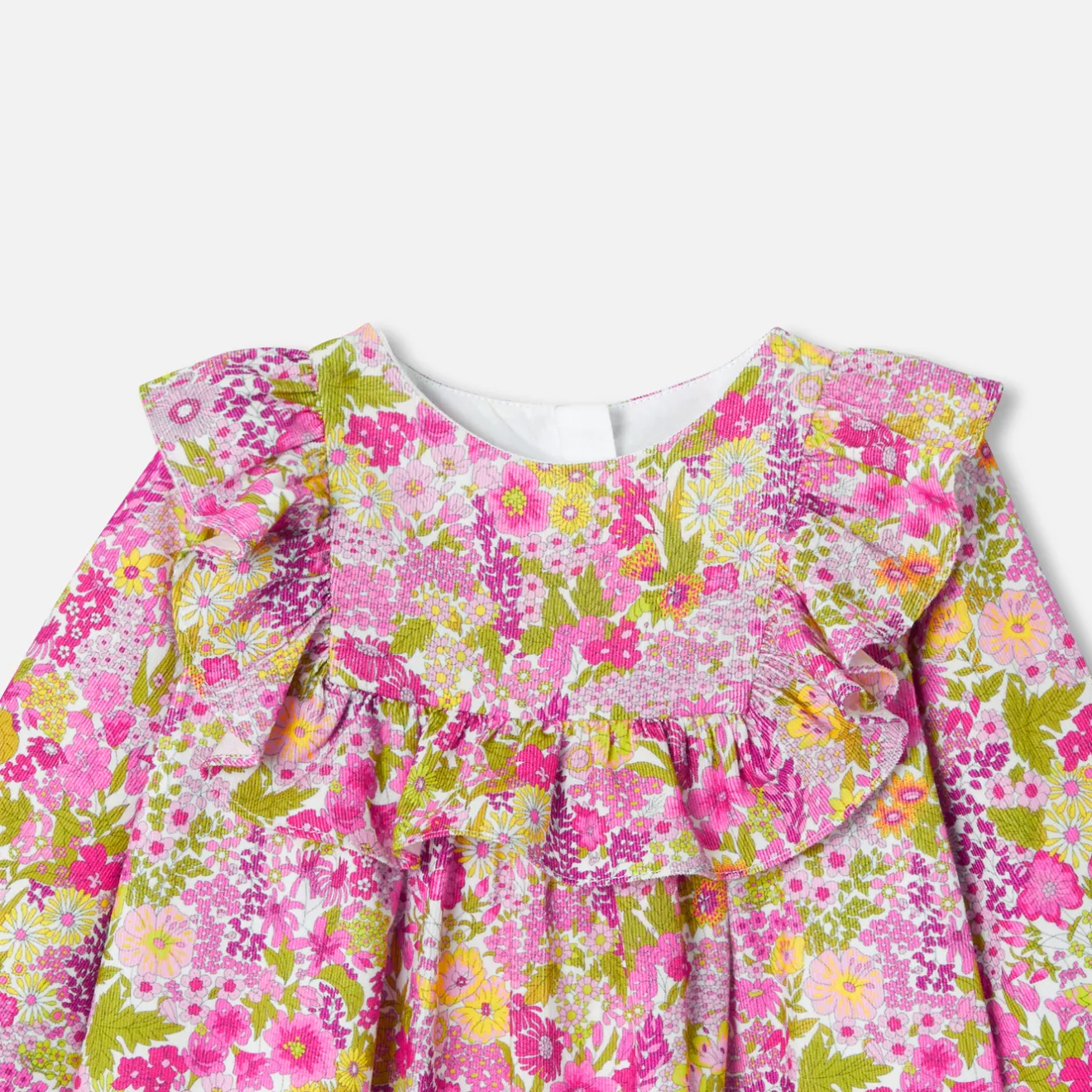 Jacadi Kleider>Kleid aus Liberty-Samtstoff Kleinkind Mädchen WEISS/MEHRFARBIG