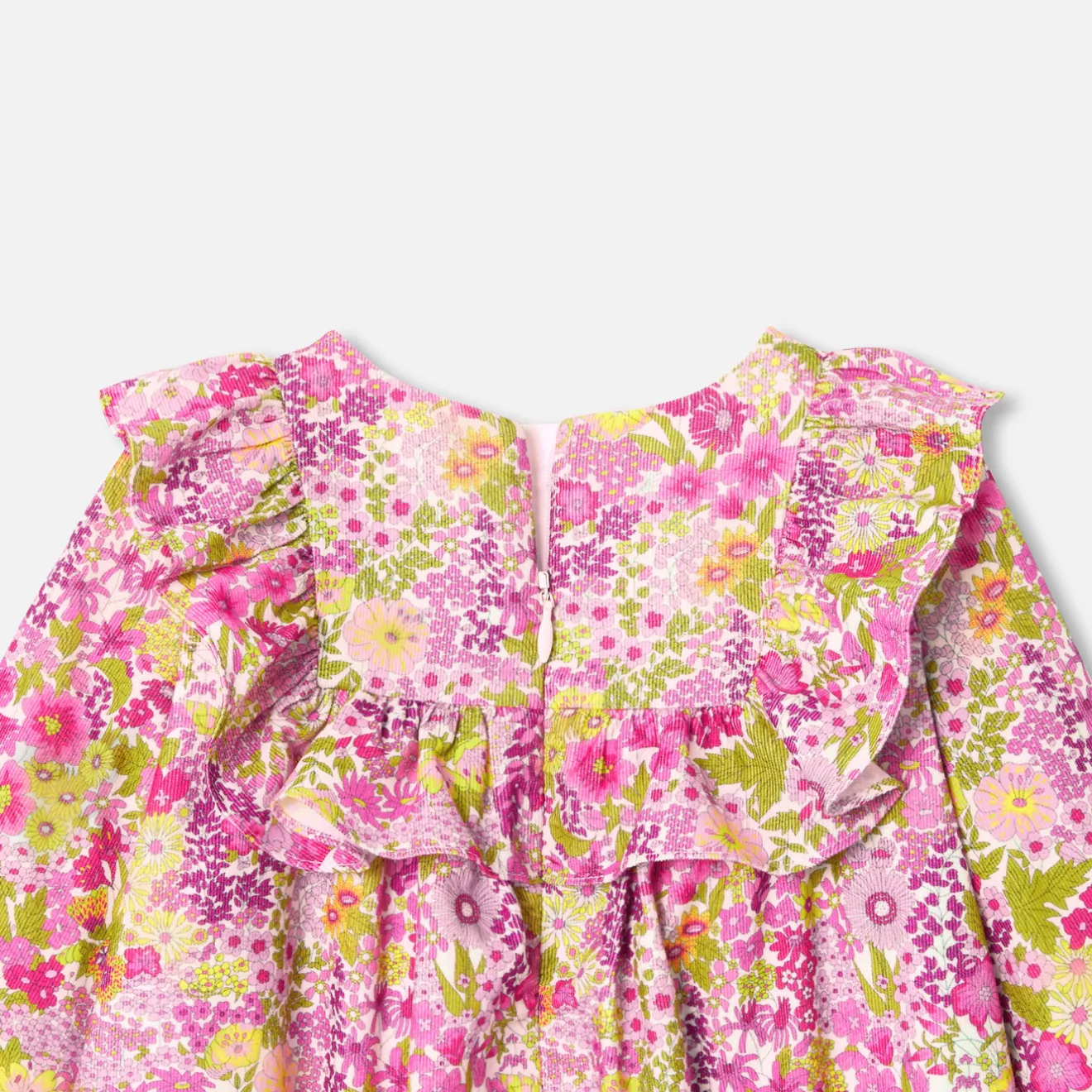 Jacadi Kleider>Kleid aus Liberty-Samtstoff Kleinkind Mädchen WEISS/MEHRFARBIG