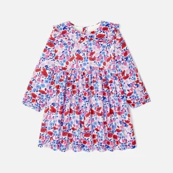 Jacadi Kleider>Kleid aus Liberty-Stoff für Mädchen WEISS/MEHRFARBIG